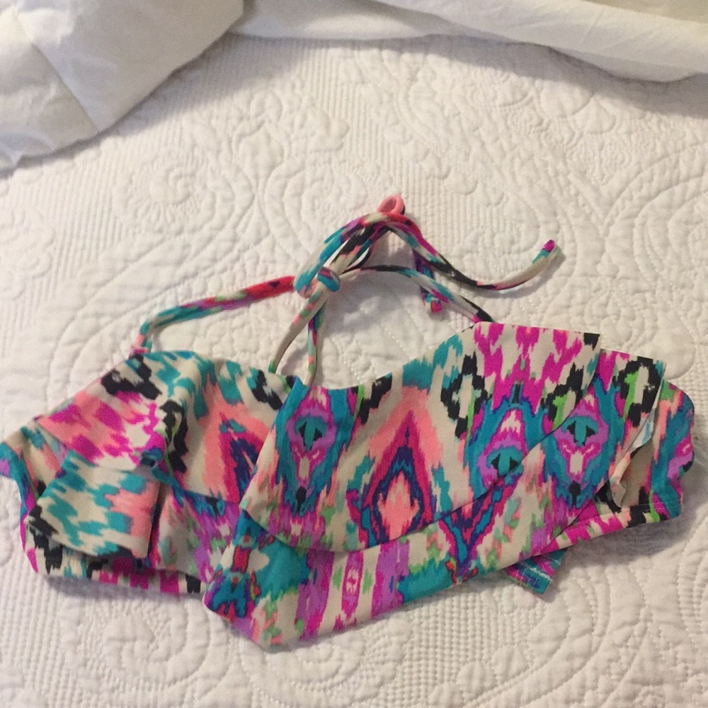 Ikat print bikini top